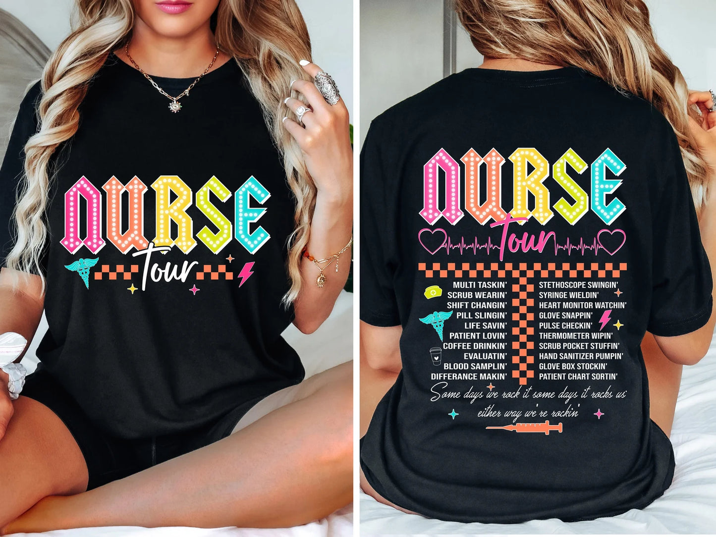 Nurse Tour T-shirt - Bella Canvas