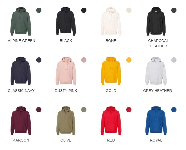 Custom Independent Trading Co Heavyweight Unisex Hoodie (IND5000P)