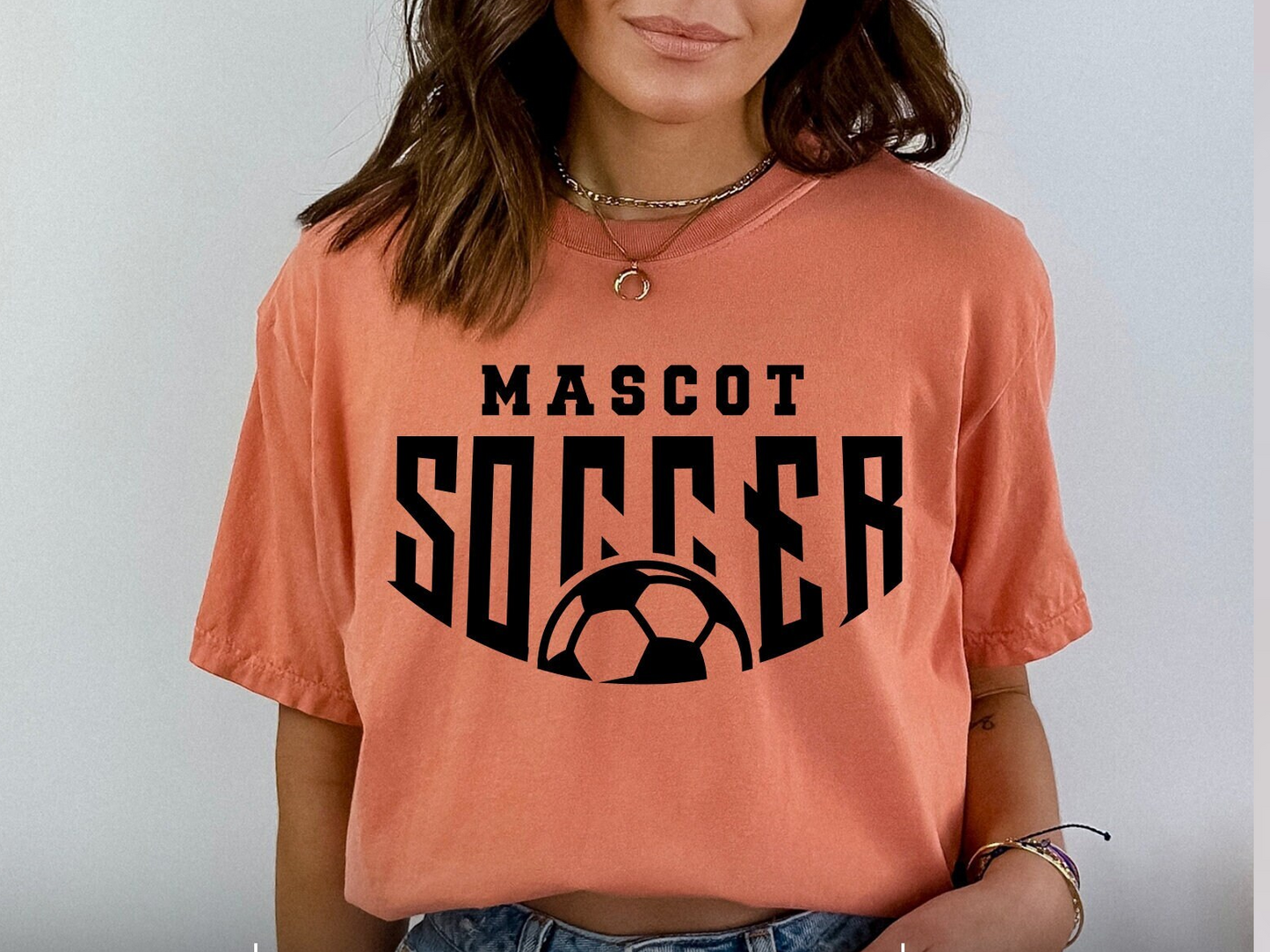 Mascot Soccer Tshirt - Comfort Colors