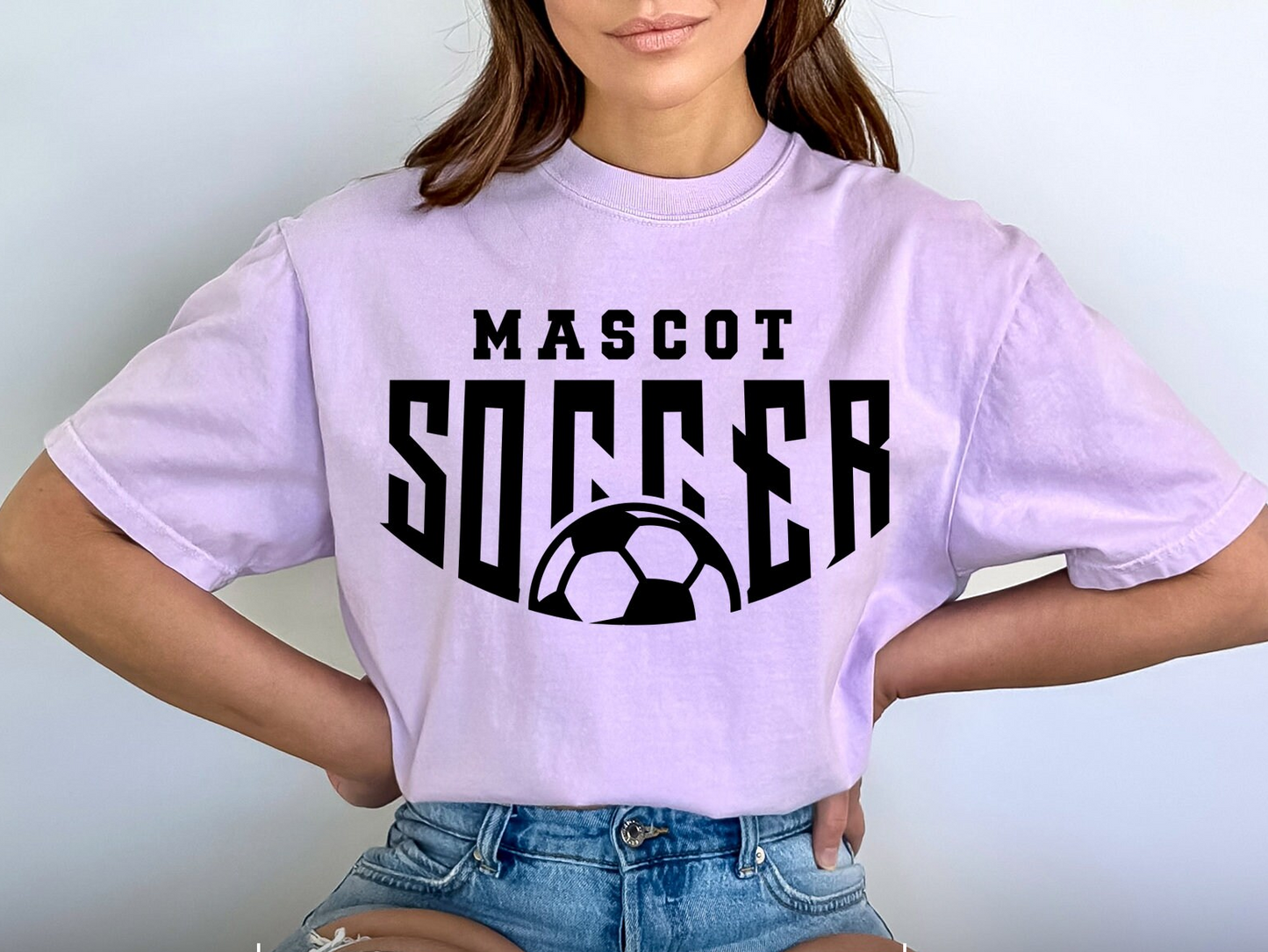 Mascot Soccer Tshirt - Comfort Colors