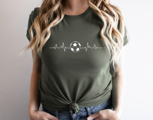 Soccer Heartbeat Tshirt