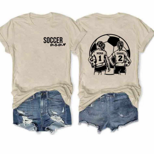 Soccer mom - Customized boys/girls Tshirt/Sweatshirt